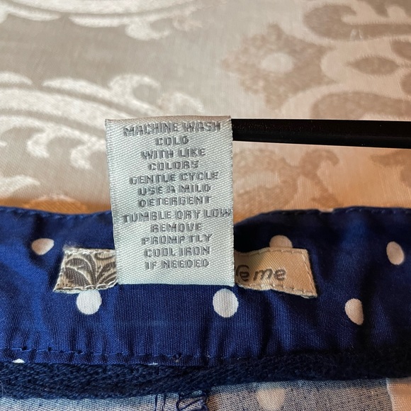 NWT Style Me Blue With White Polka Dots Shorts Size 24w - Picture 8 of 9